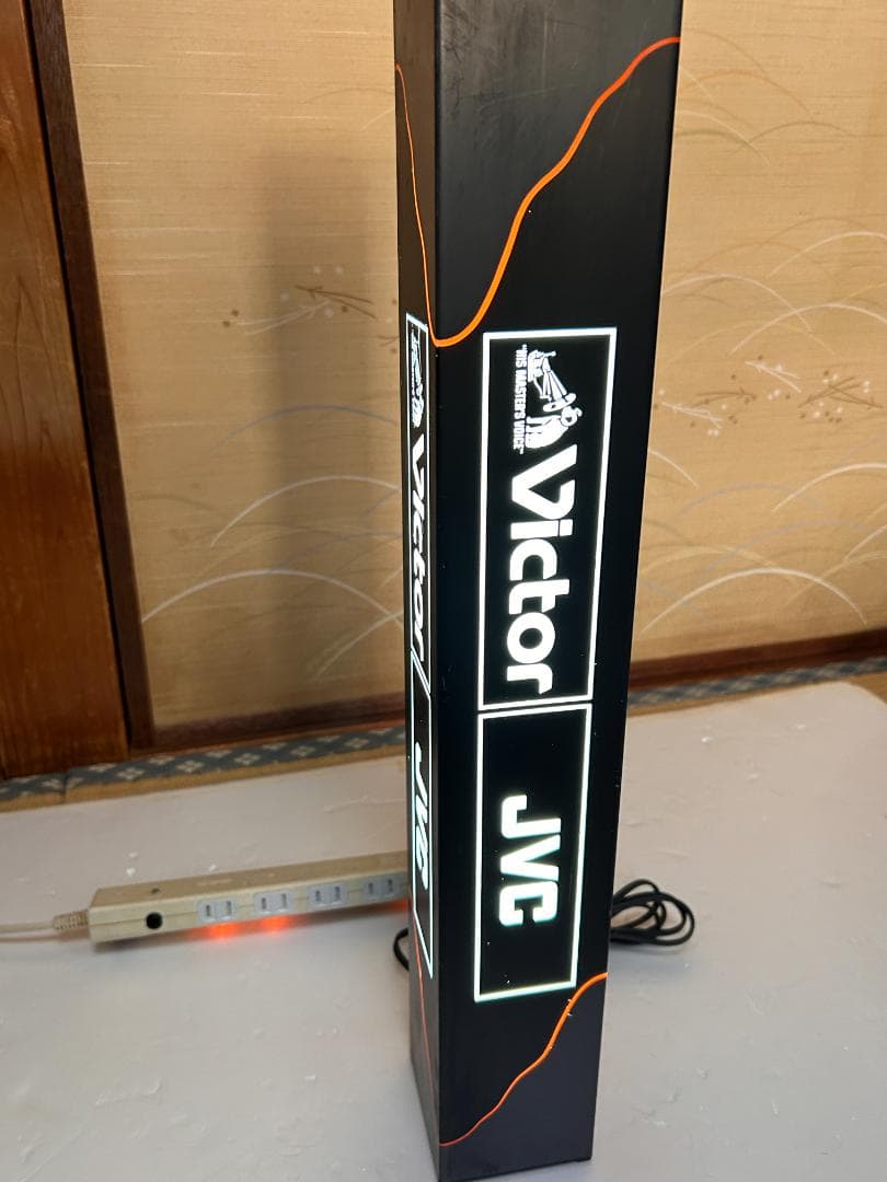 当時物　Victor JVC 　店頭ディスプレイライト