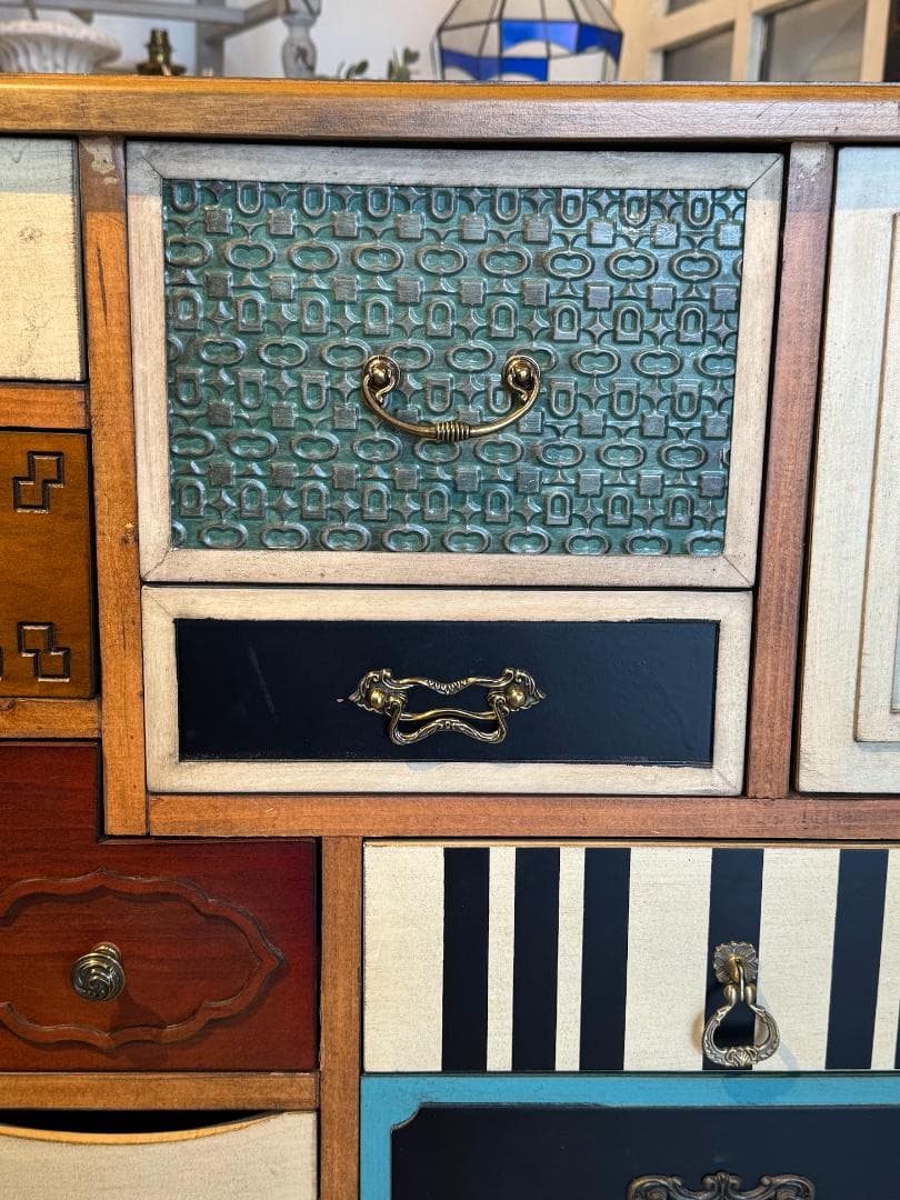 アンティーク パルナサス チェスト キャビネット 木製 タンス ギギLiving