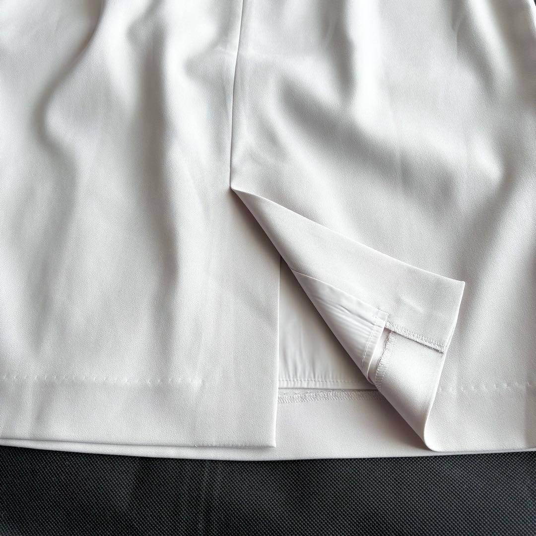 【未使用】クードシャンス カラーレスジャケット スカートスーツ グレージュ 38