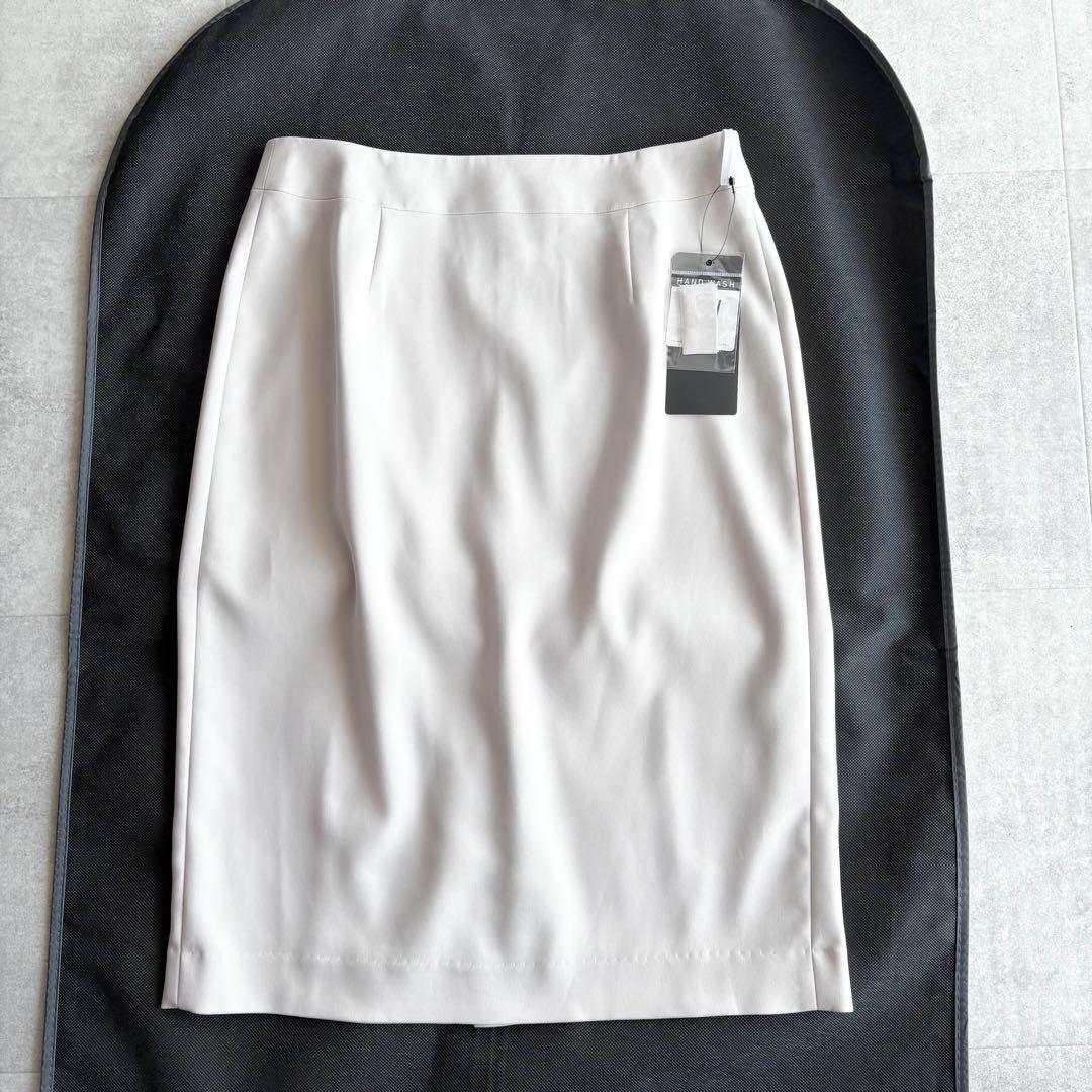 【未使用】クードシャンス カラーレスジャケット スカートスーツ グレージュ 38