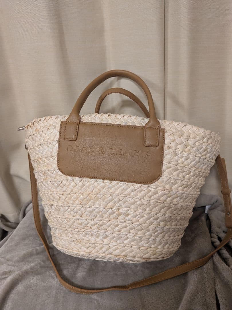 DEAN & DELUCA / 保冷ポーチ付 かごバッグ　大