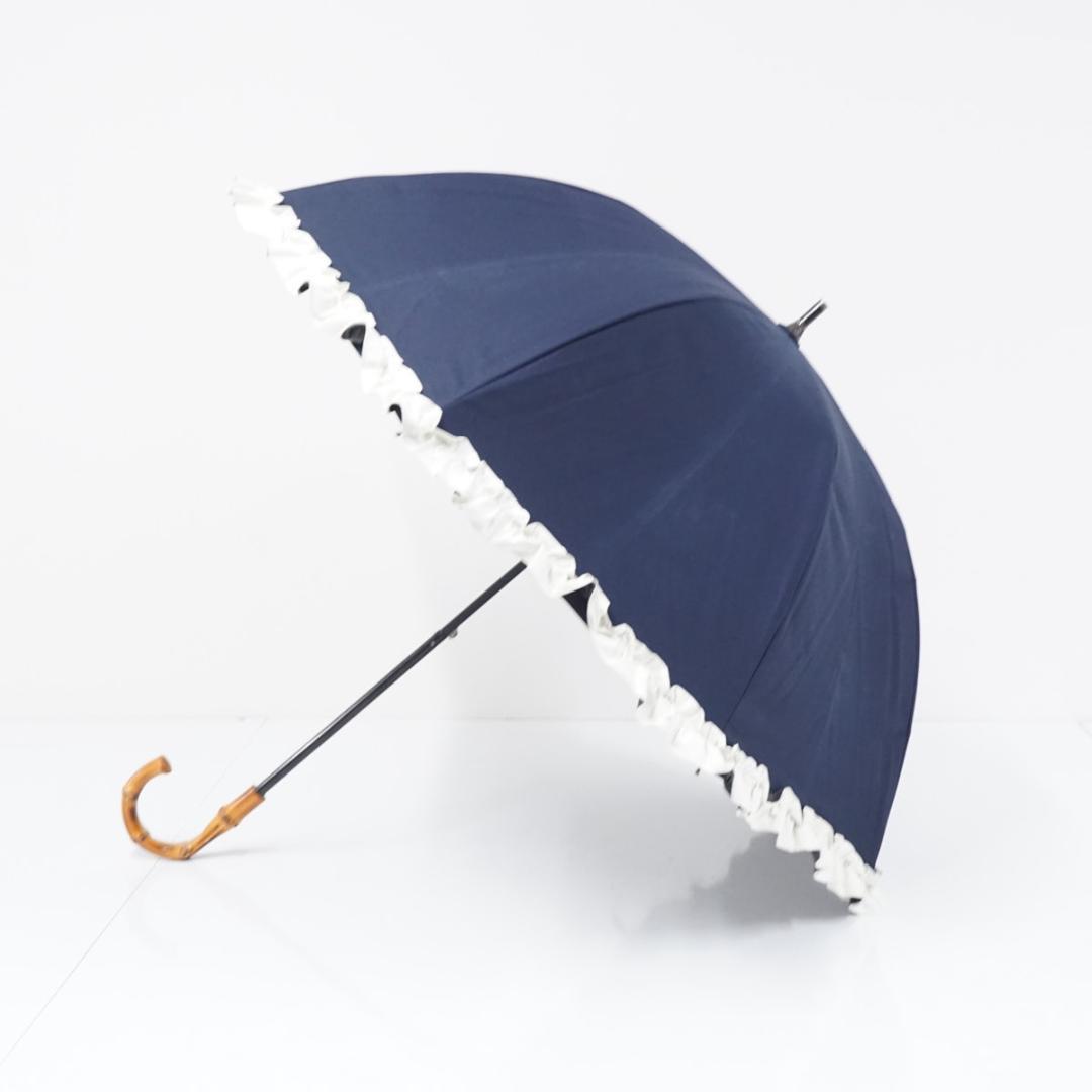 芦屋ロサブラン USED品 ショート フリル 完全遮光 日傘 遮光 遮熱 UV