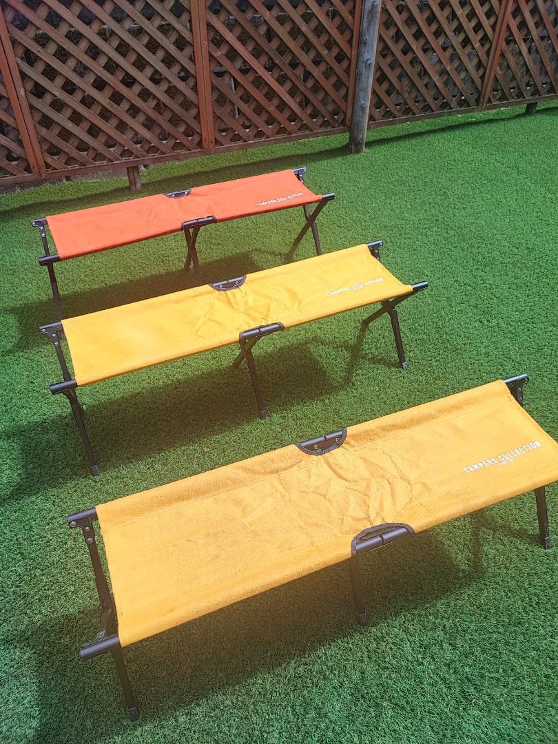 アウトドアベンチ 折りたたみ式 3脚セット