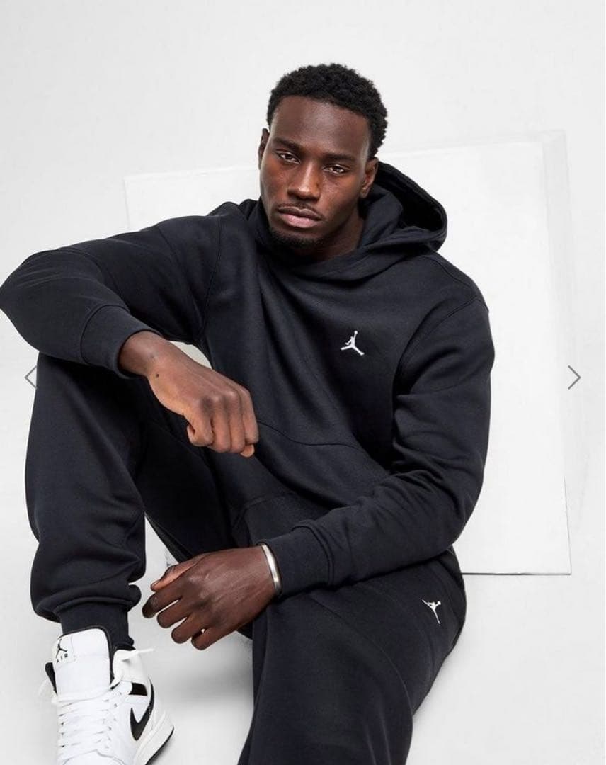 新品　ナイキ　ジョーダン　メンズ　スウェット　上下　ブラック　裏起毛　US S