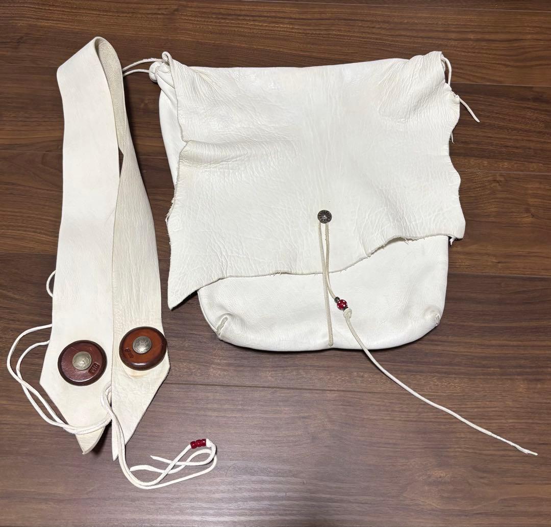 [一時専用]goro's ゴローズ ディアスキンバッグ コンチョ付きフェザーイー