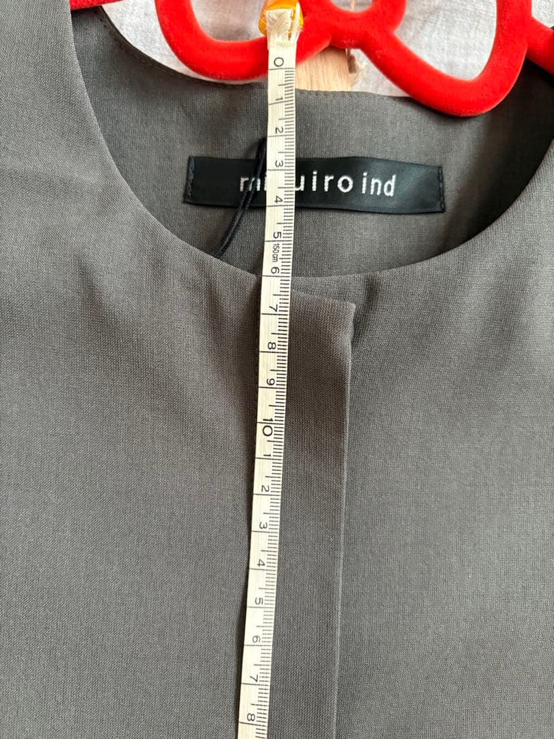 さ*ん様 新品タグつき ミズイロインド mizuiro ind グレー ジレ　ベ