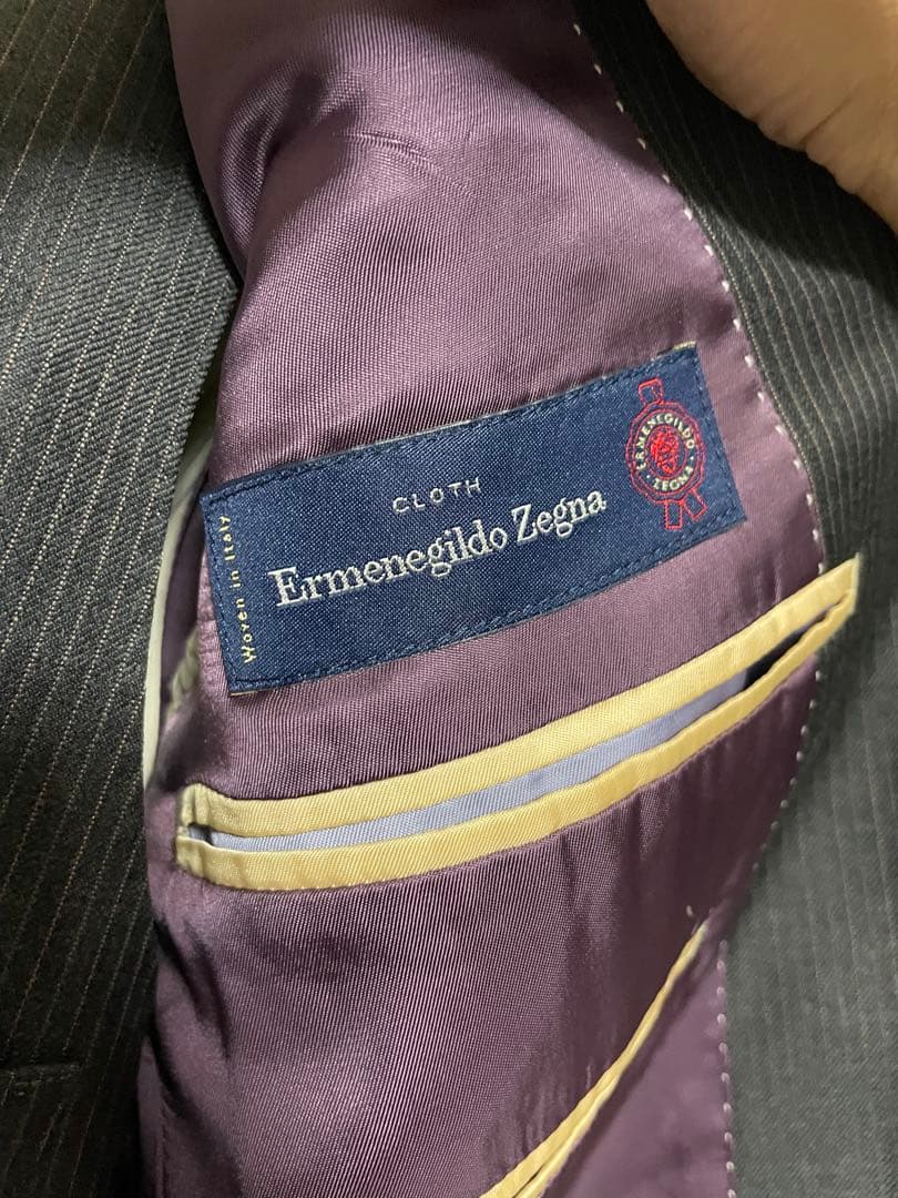 グレー スリーピーススーツ ウール混紡