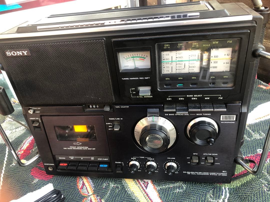 SONY スカイセンサー BCL CF–5950 AM/FM/CF 昭和レトロ