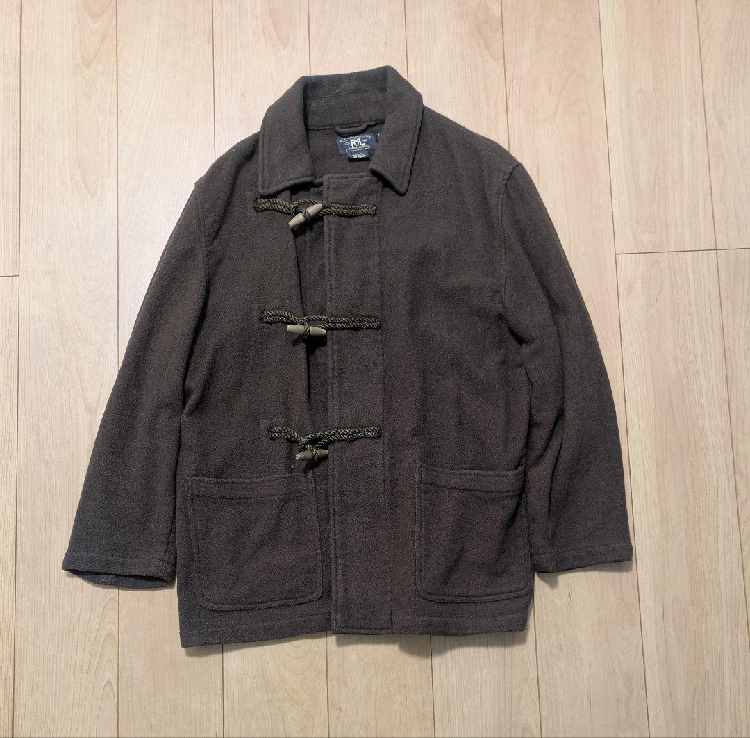 ダブルアールエル　ダッフルコート　三ツ星タグ　パープルレーベルシャツ　セット