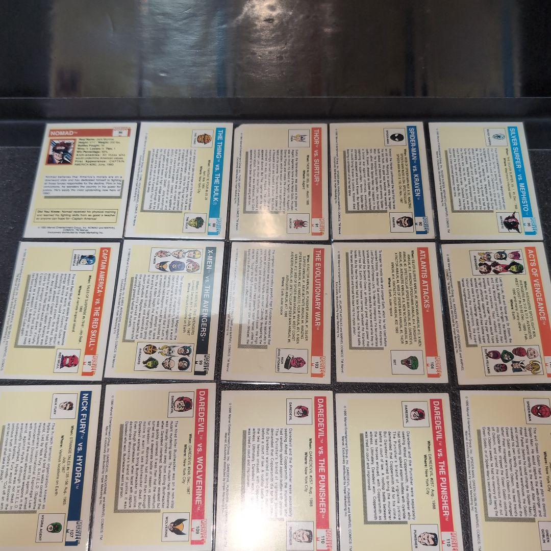 MARVEL COMICS トレーディングカード まとめ メルカリ便