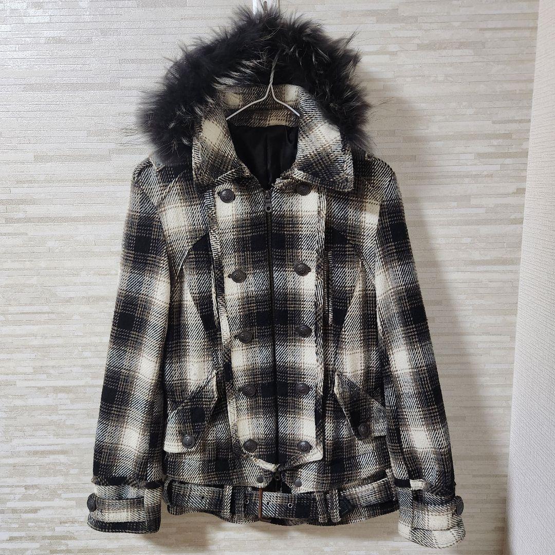 y2k PPFM ナポレオンジャケット チェック柄