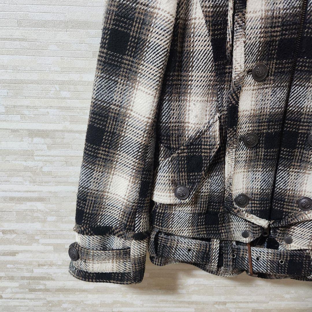 y2k PPFM ナポレオンジャケット チェック柄