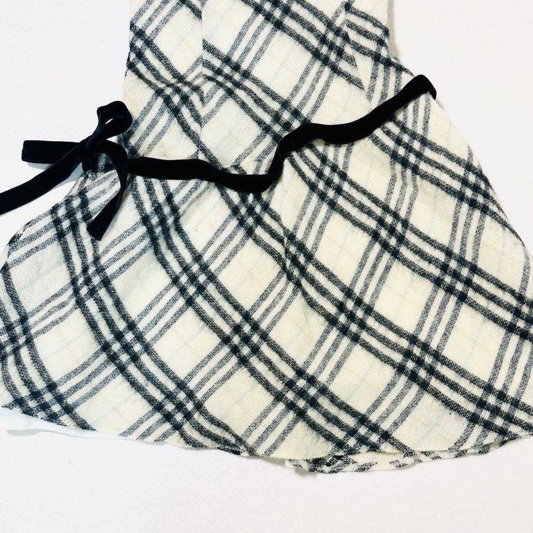 バーバリーブルーレーベル ノバチェック ノースリーブ ワンピース 36
