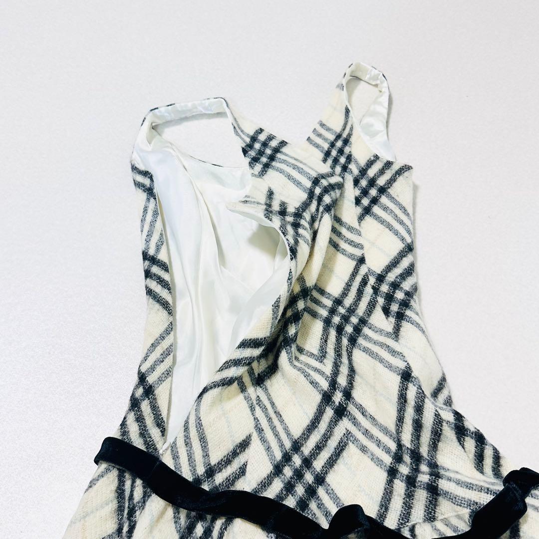 バーバリーブルーレーベル ノバチェック ノースリーブ ワンピース 36