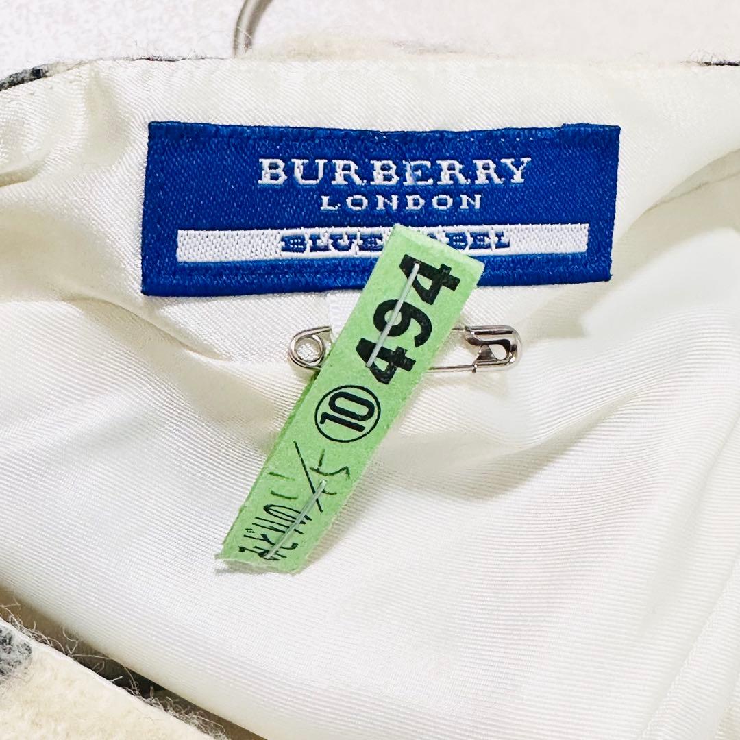 バーバリーブルーレーベル ノバチェック ノースリーブ ワンピース 36