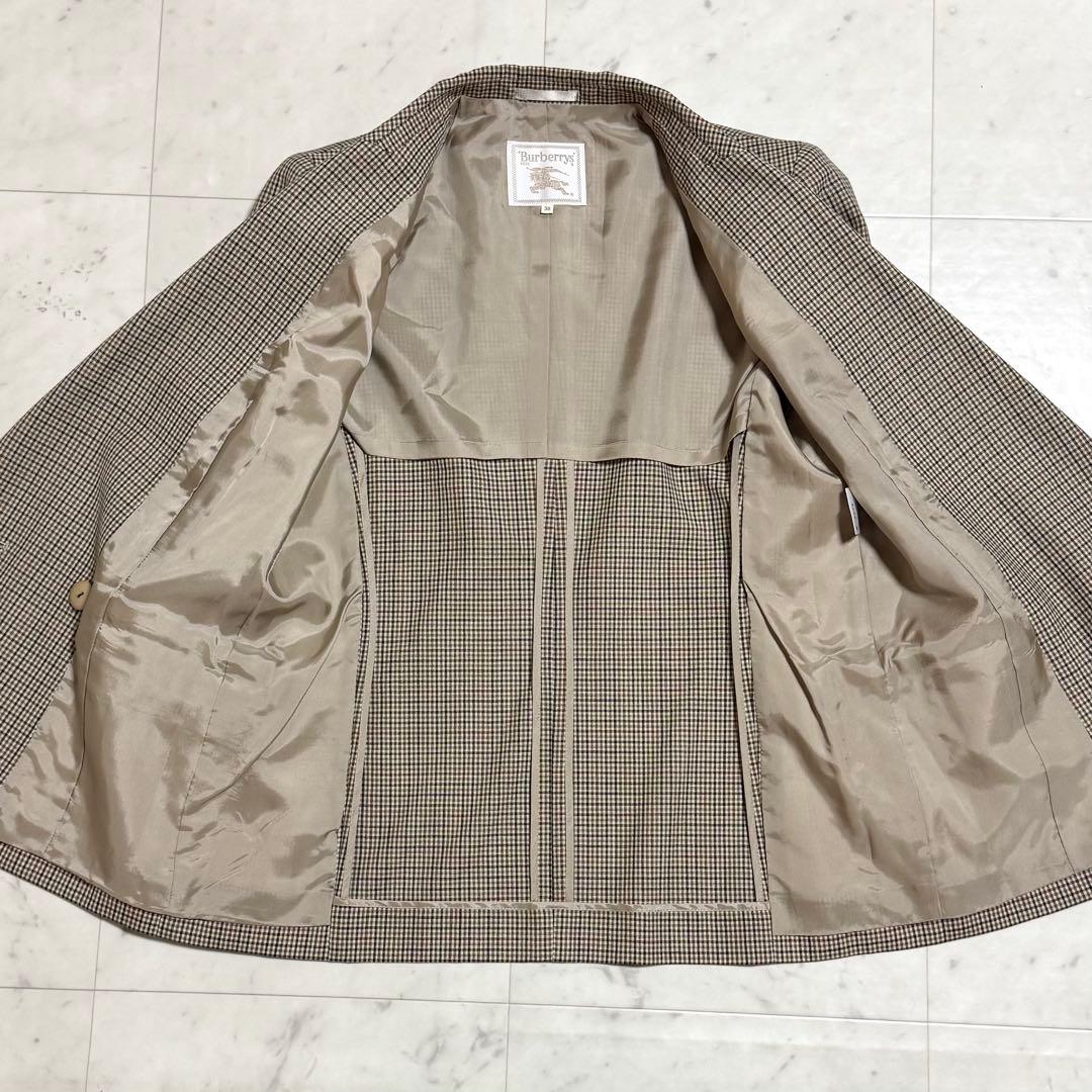 バーバリーズ セットアップ ジャケット スカート ウール100% チェック