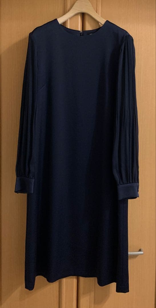 新品　23区　トリアセテートシフォンスリーブ ワンピース 38