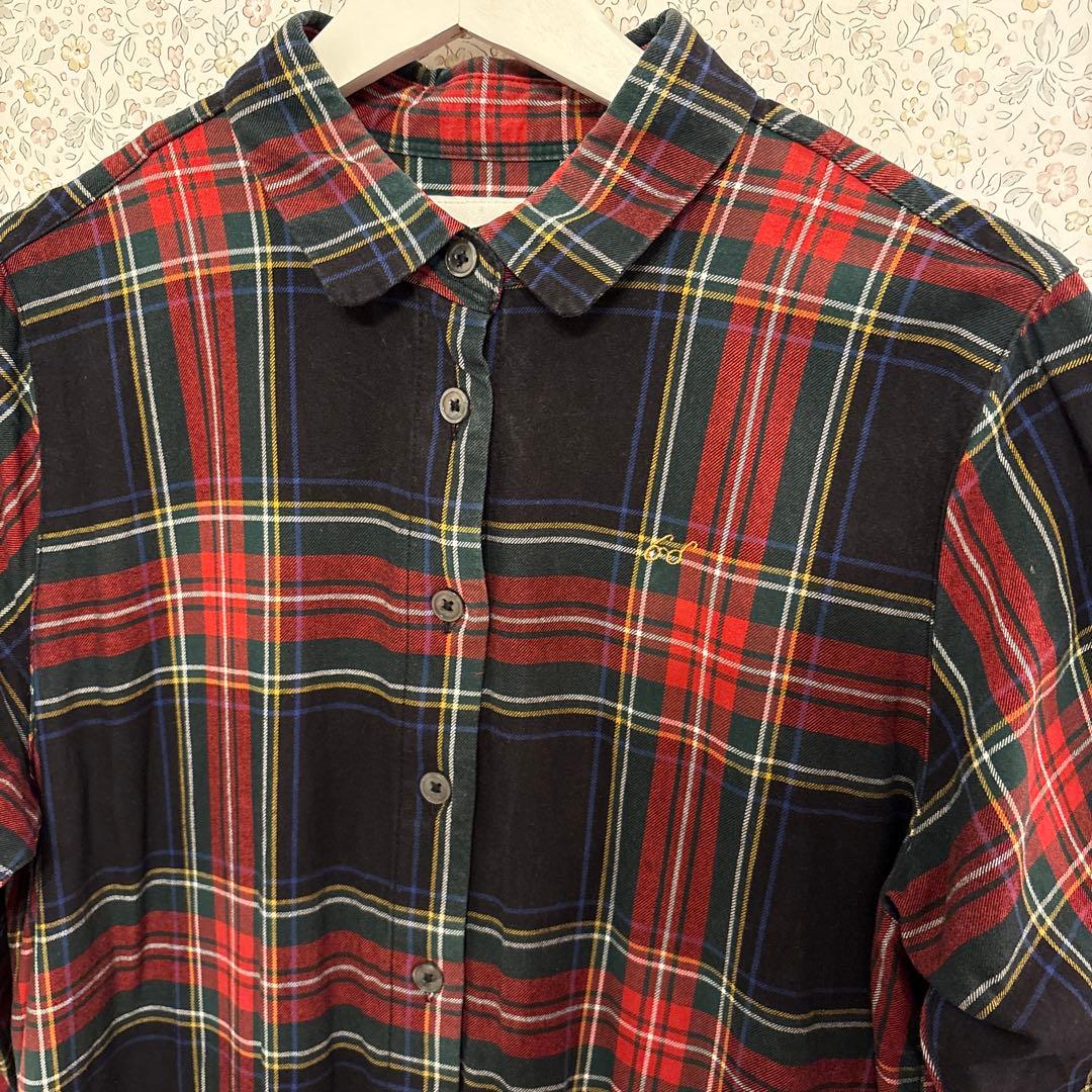 Sunny cloudsサニークラウズponさんのタータンチェックワンピース L