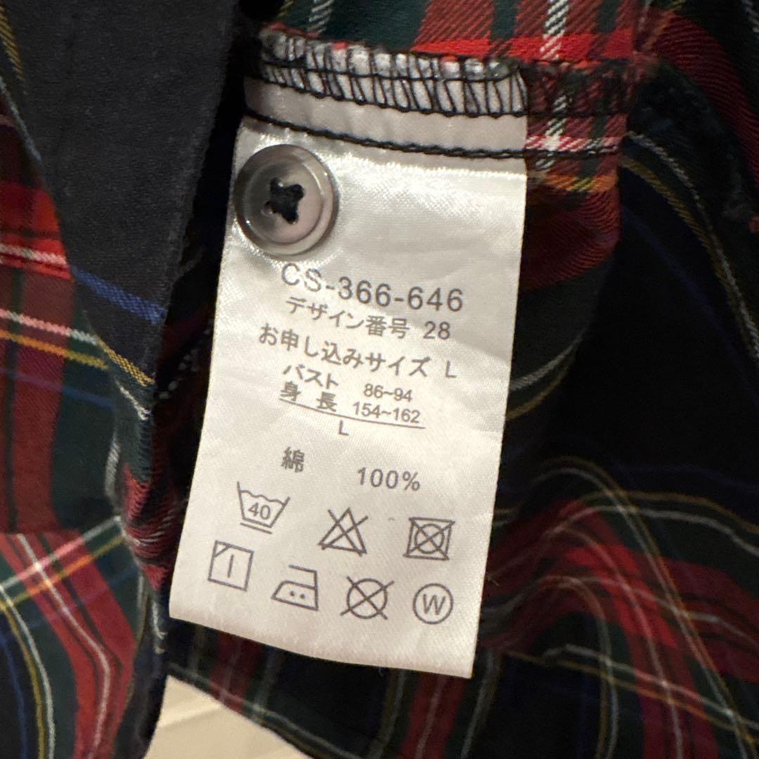 Sunny cloudsサニークラウズponさんのタータンチェックワンピース L