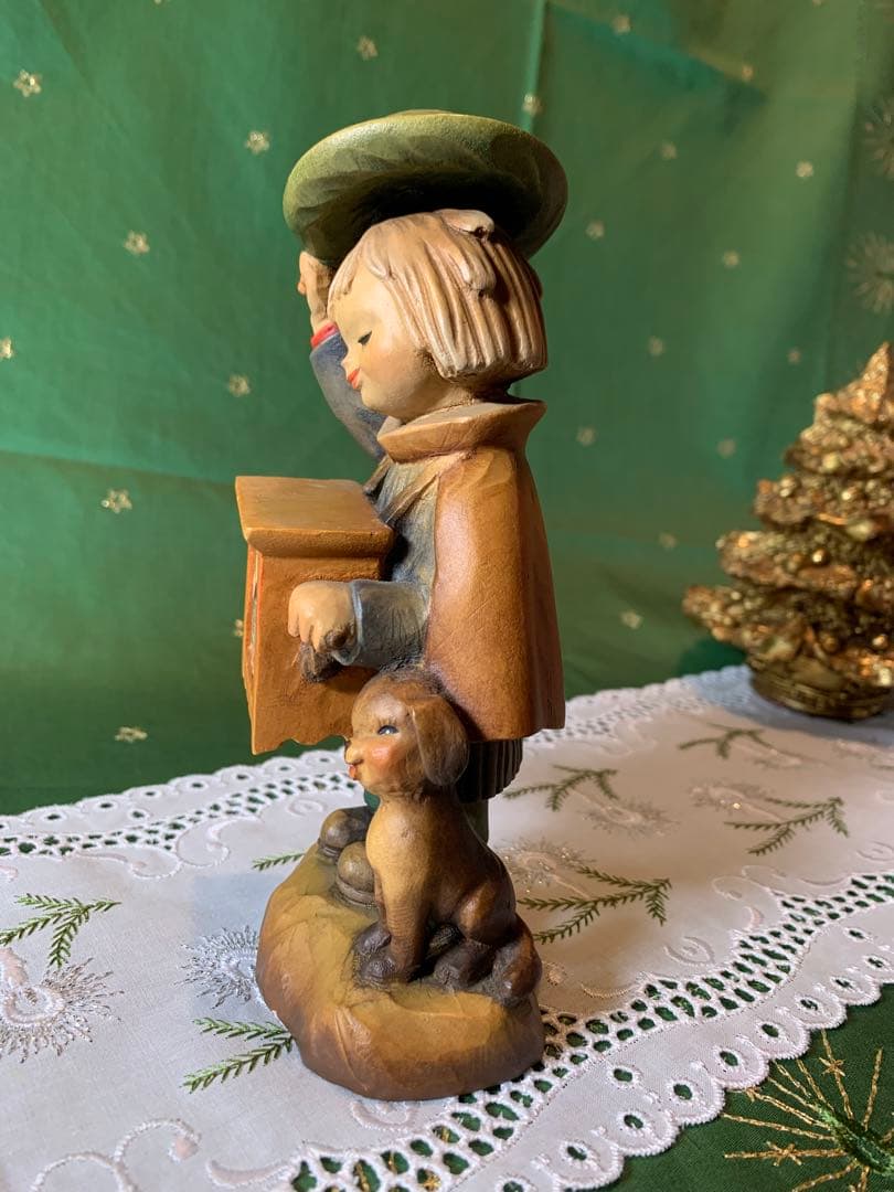 ANRIアンリ人形　17㎝のわんちゃん連れて音楽鳴らす男の子！可愛いです！