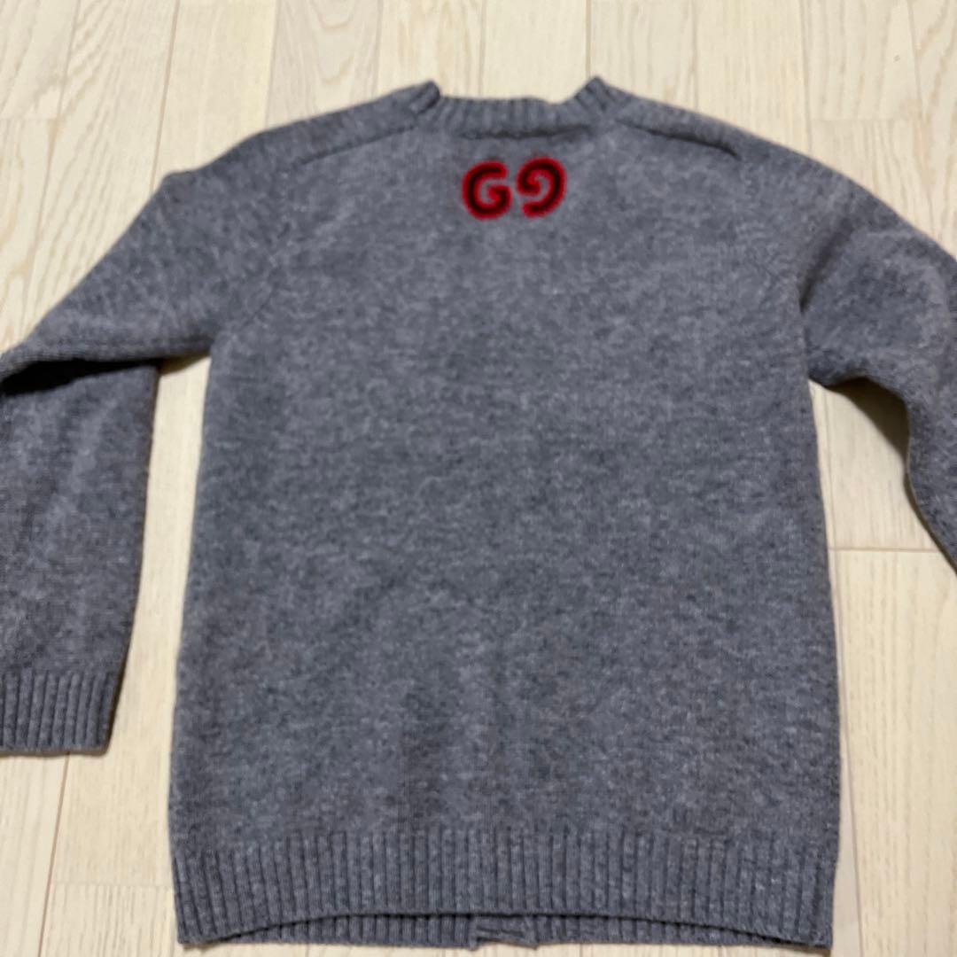 グッチグレーカーディガン8歳