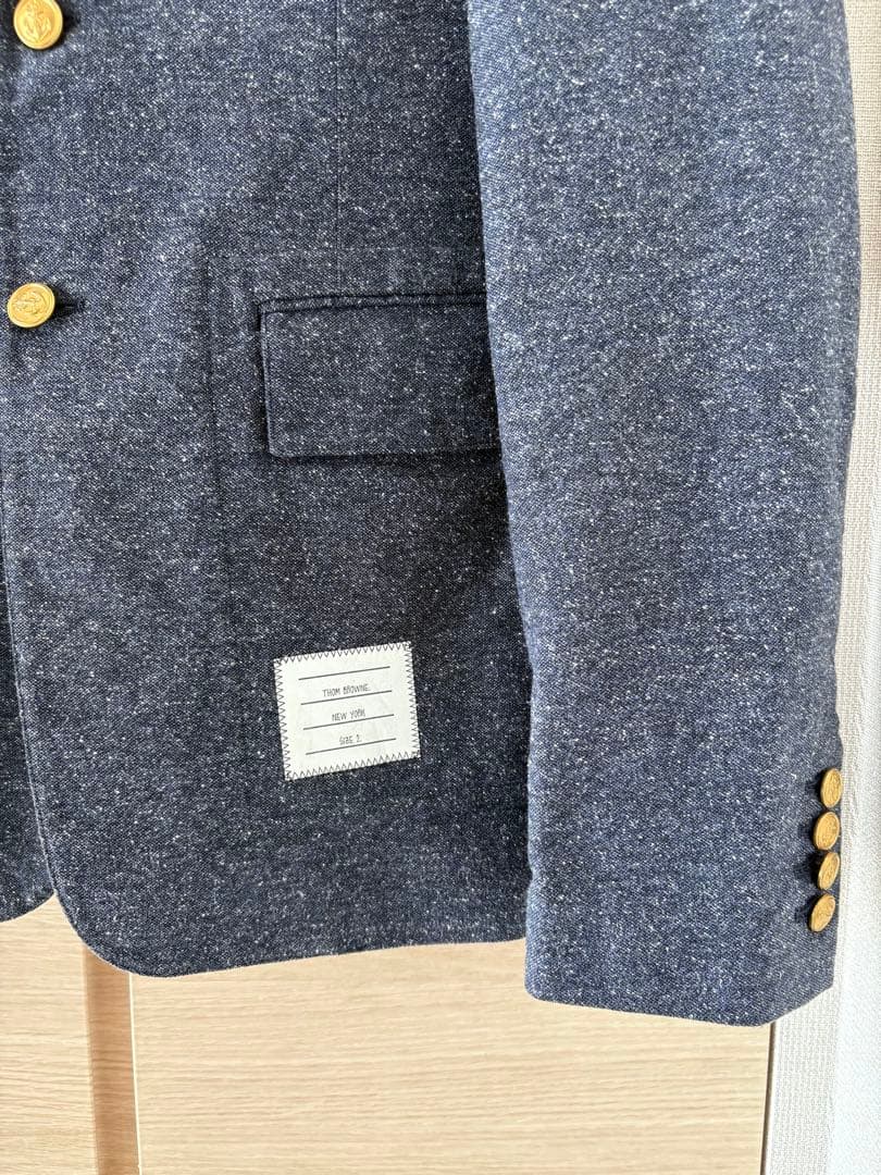 THOM BROWNE ネイビー テーラードジャケット サイズ2(L相当)