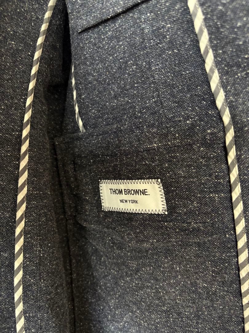 THOM BROWNE ネイビー テーラードジャケット サイズ2(L相当)