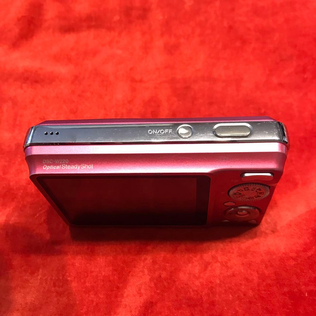 【動作確認済】SONY CyberShot DSC-W220 ピンク