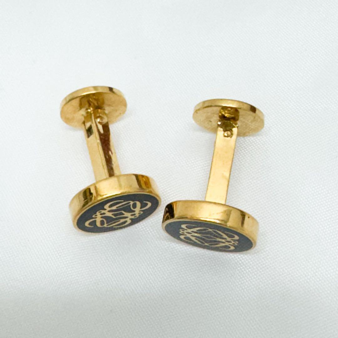 LOEWE ゴールド ブラック カフリンクス