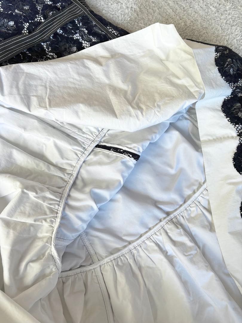 TORY BURCH ベロアレース リボンドレス