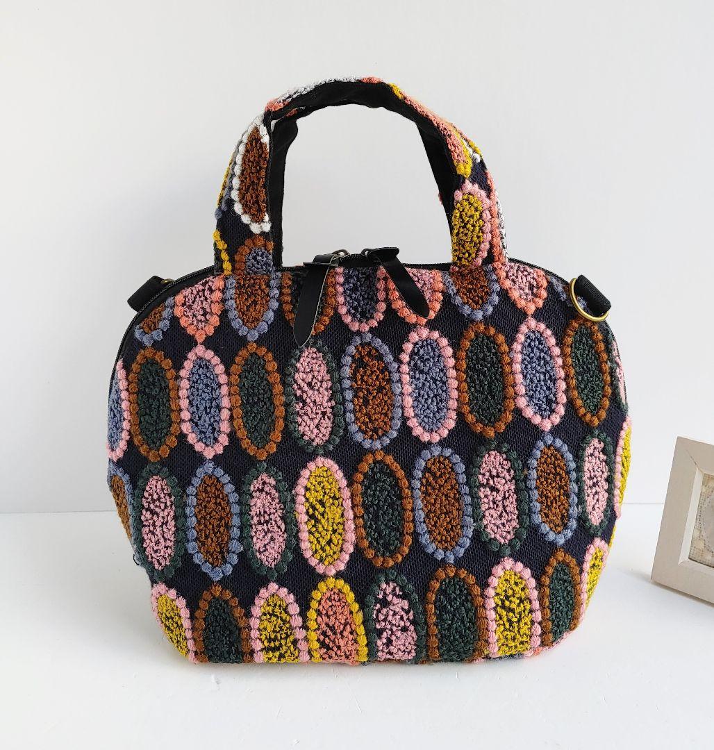 ラスト1点 ミナペルホネン 超レア ピンクミッスク ミニサイズファスナーバッグ①