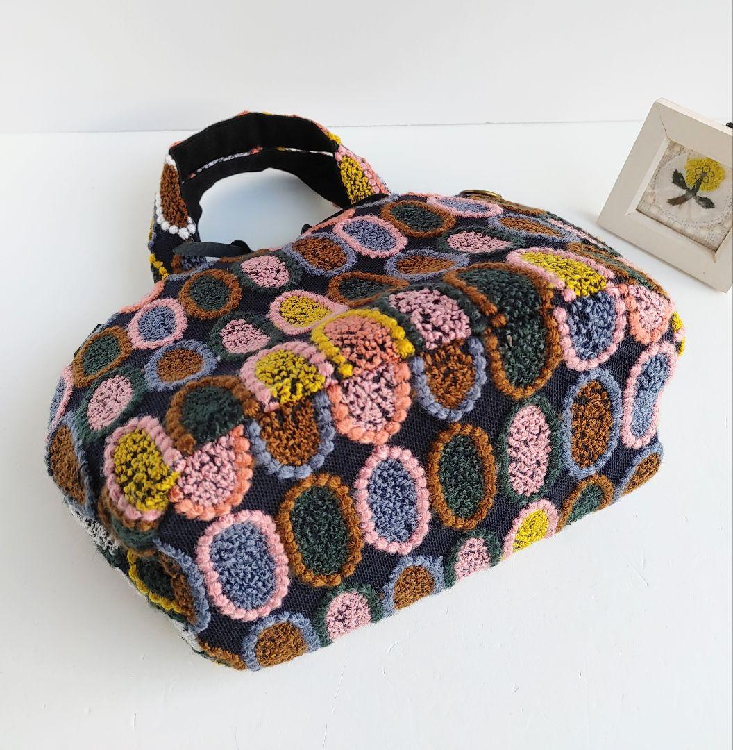 ラスト1点 ミナペルホネン 超レア ピンクミッスク ミニサイズファスナーバッグ①