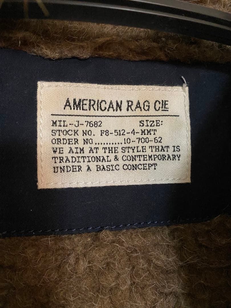 AMERICAN RAG CIE モッズコート　2WAYファー付き　　ネイビー