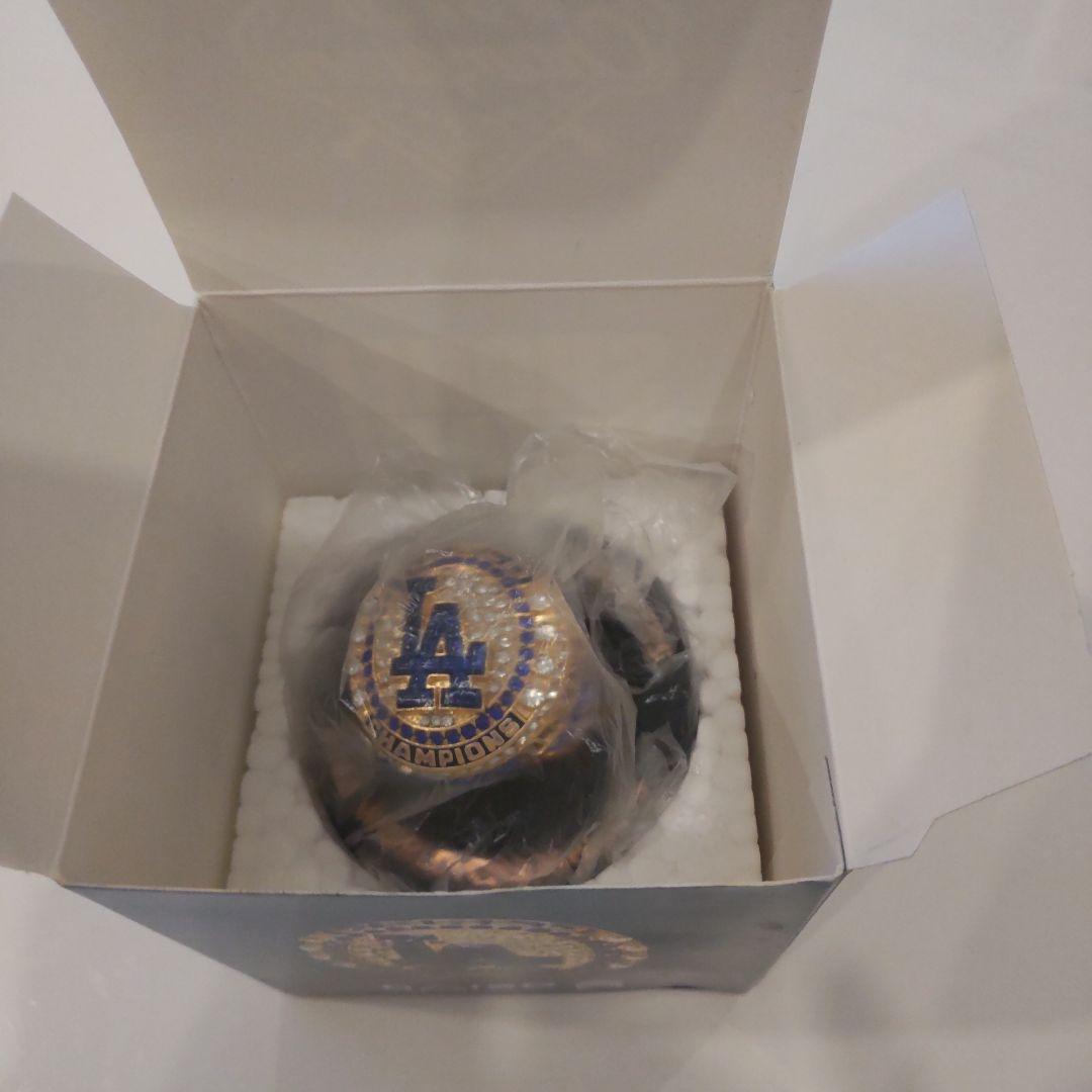 (新品未使用)8/6ドジャース戦、大谷翔平ワールドチャンピオンレプリカリング