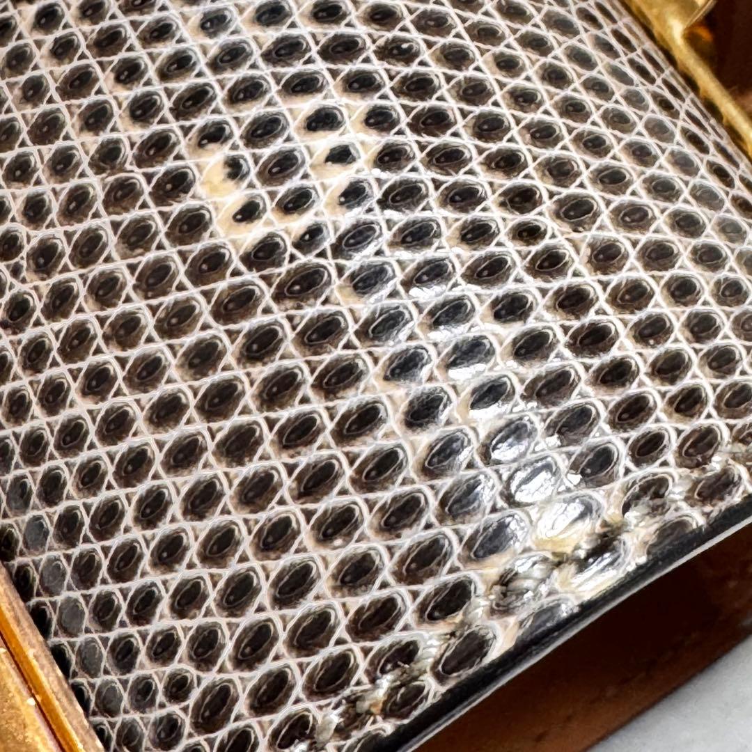 ラビ✨エルメス コリエドシアン ブレスレット バングル リザード エキゾチ