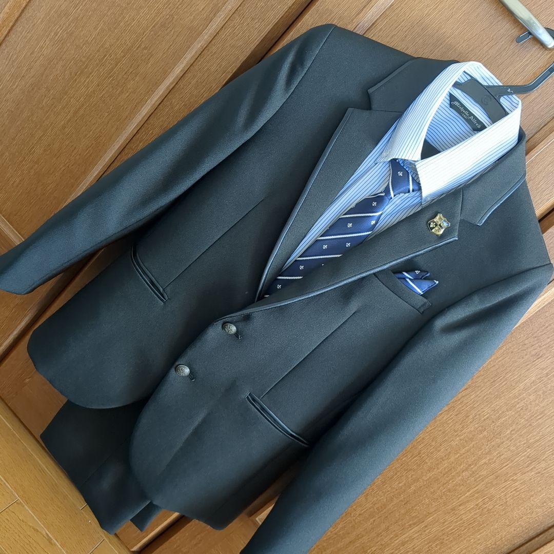 美品　キッズスーツ 　ストライプシャツ付き　150cm