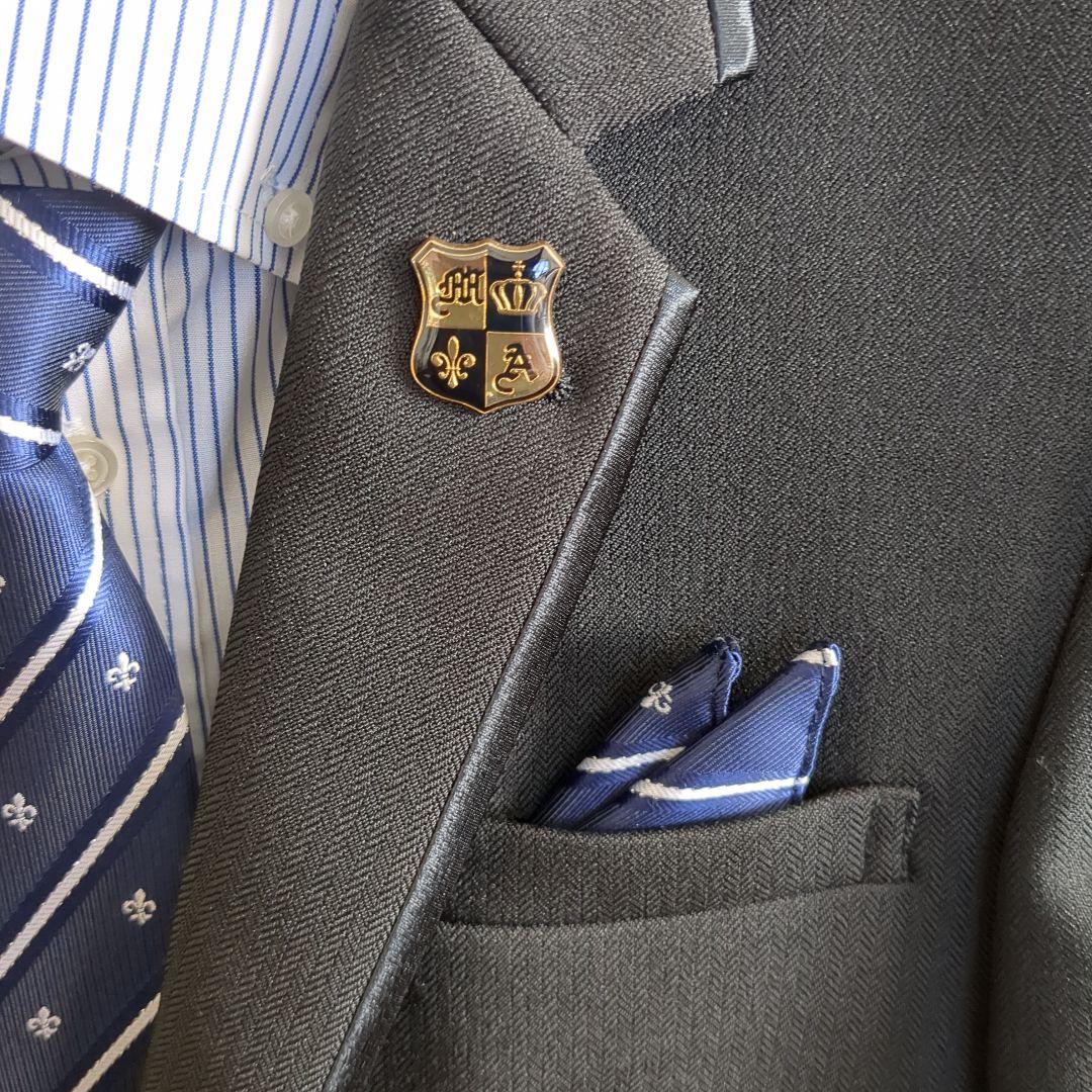 美品　キッズスーツ 　ストライプシャツ付き　150cm