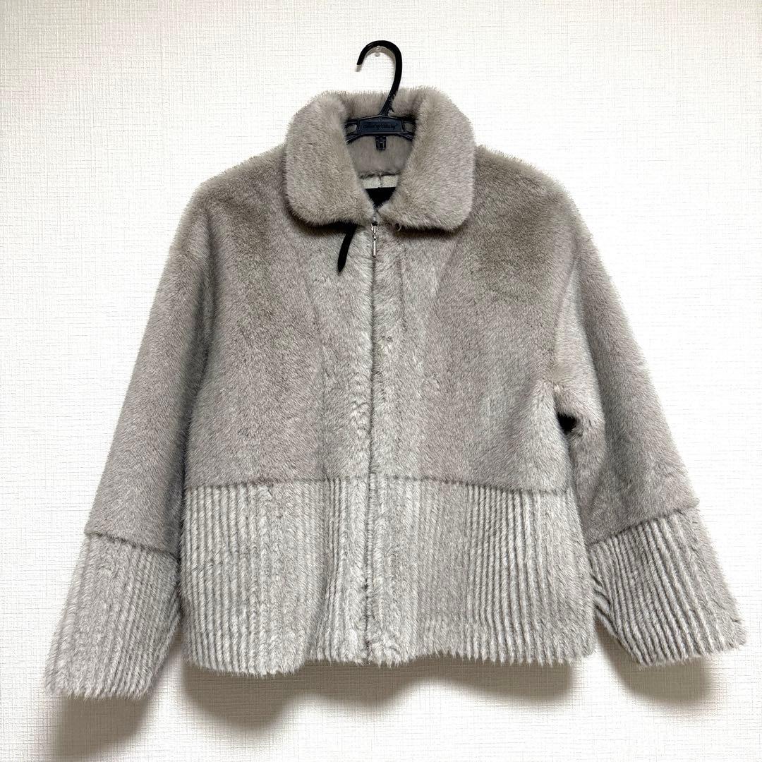 【新品タグ付き】モラビトプルミエ　フェイクファーコート　未使用　雑誌エクラ掲載