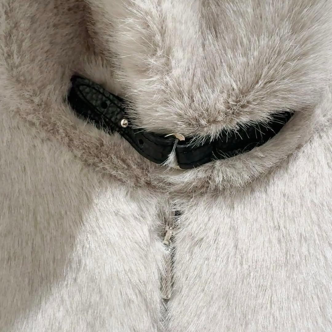 【新品タグ付き】モラビトプルミエ　フェイクファーコート　未使用　雑誌エクラ掲載