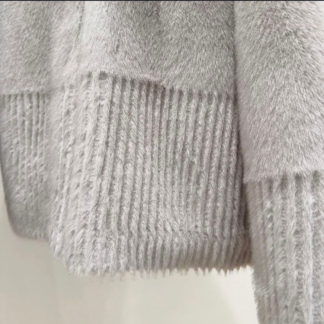 【新品タグ付き】モラビトプルミエ　フェイクファーコート　未使用　雑誌エクラ掲載