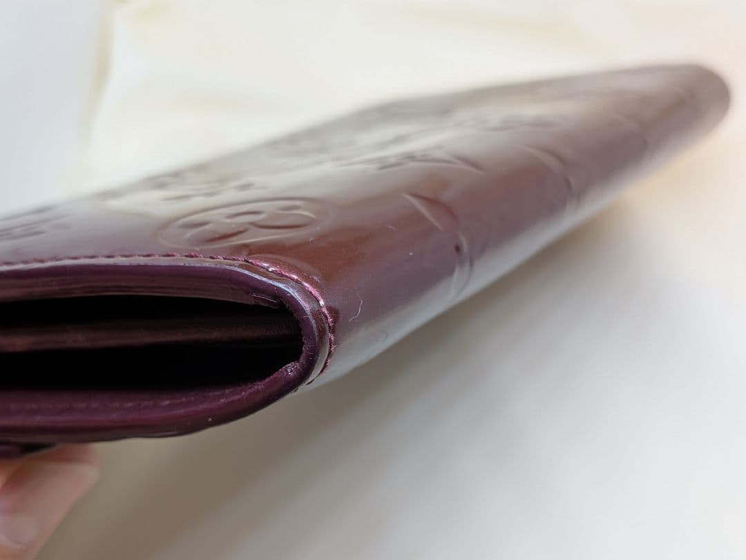 ルイヴィトン ヴェルニ 長財布 ボルドーLOUIS VUITTON モノグラム