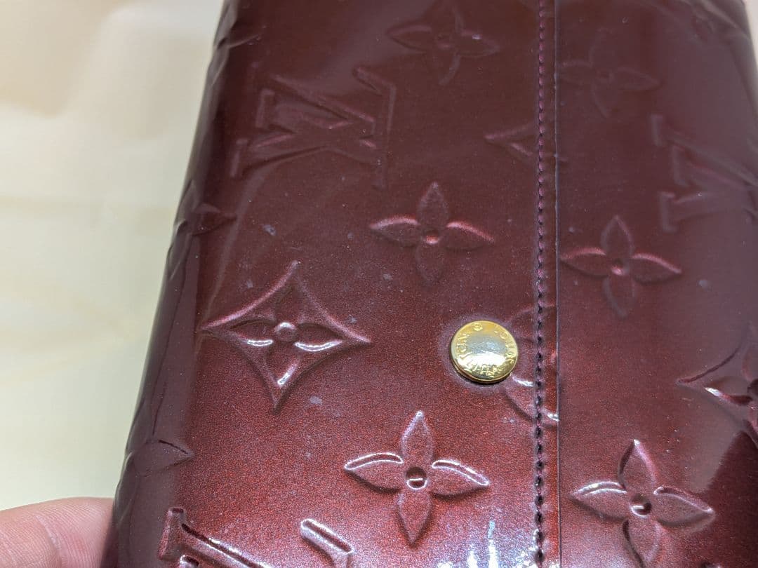 ルイヴィトン ヴェルニ 長財布 ボルドーLOUIS VUITTON モノグラム