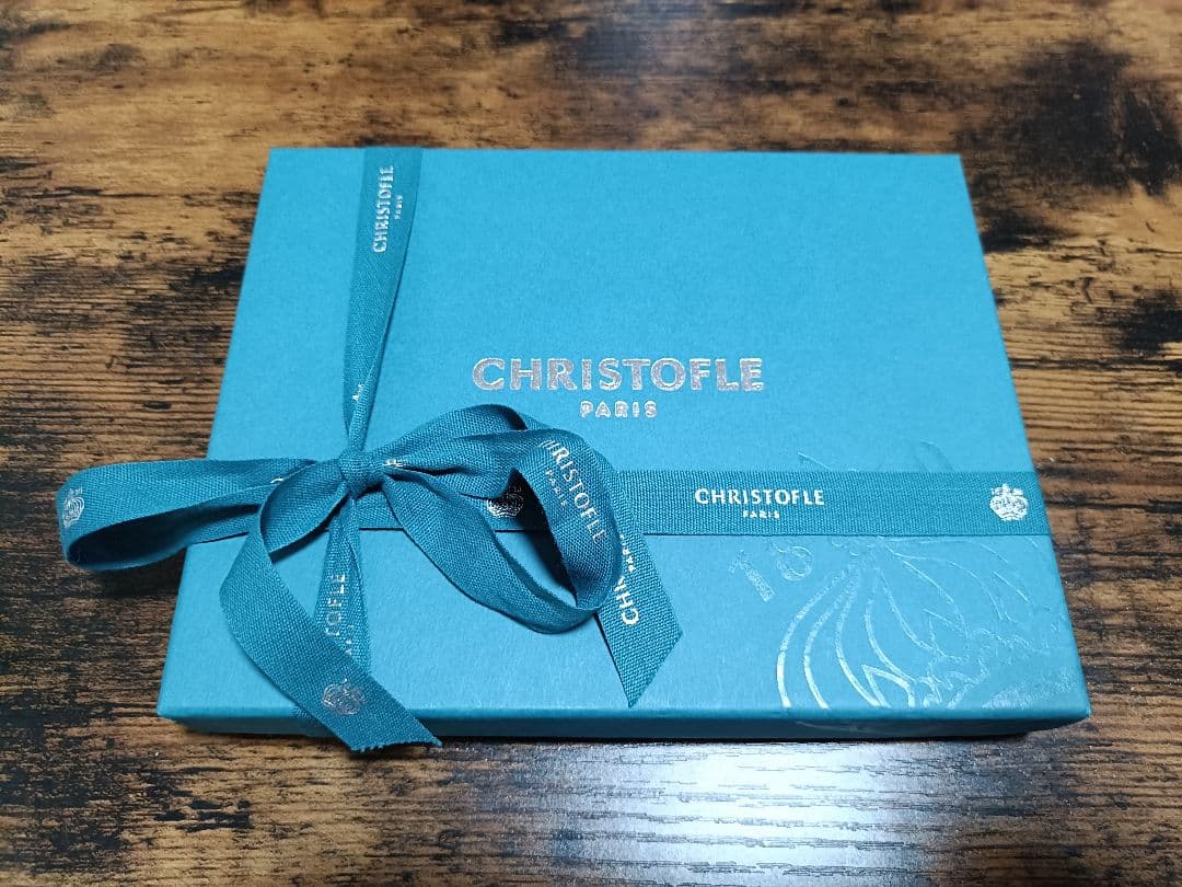 値下げ❗️新品未使用　Christofle フォトフレーム シルバー　パール