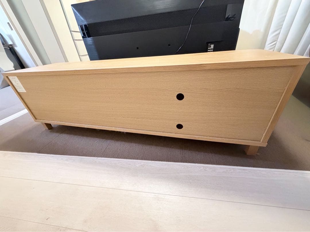 MUJI 無印良品 AVボード テレビ台 150センチ ローボード オーク材突板