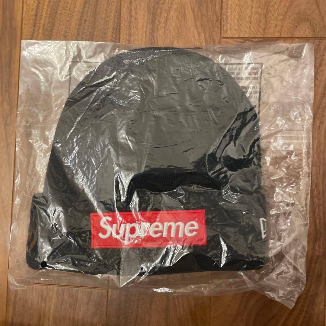 帽子 Supreme NEWERA BOXLOGO beanie black 22FW
