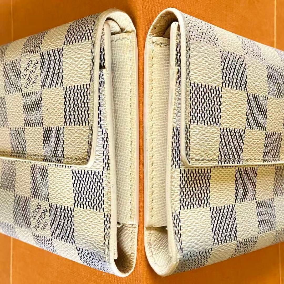 LOUIS VUlTTON ダミエアズール インターナショナル 三つ折り長財布❣️