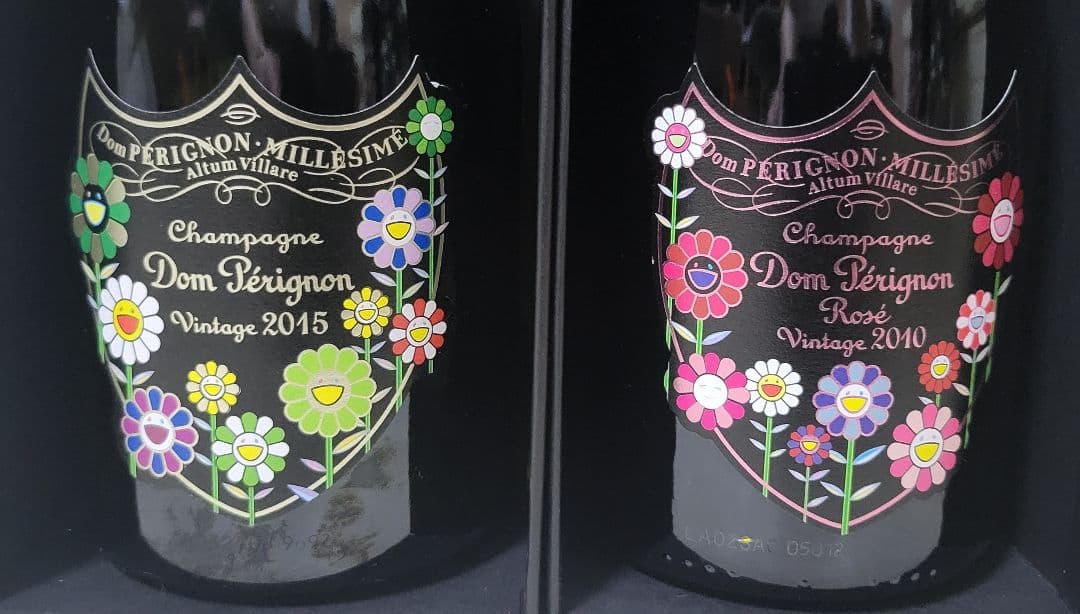 8*す様 Dom Pérignon Murakami 白、ロゼセット※空ビン、専
