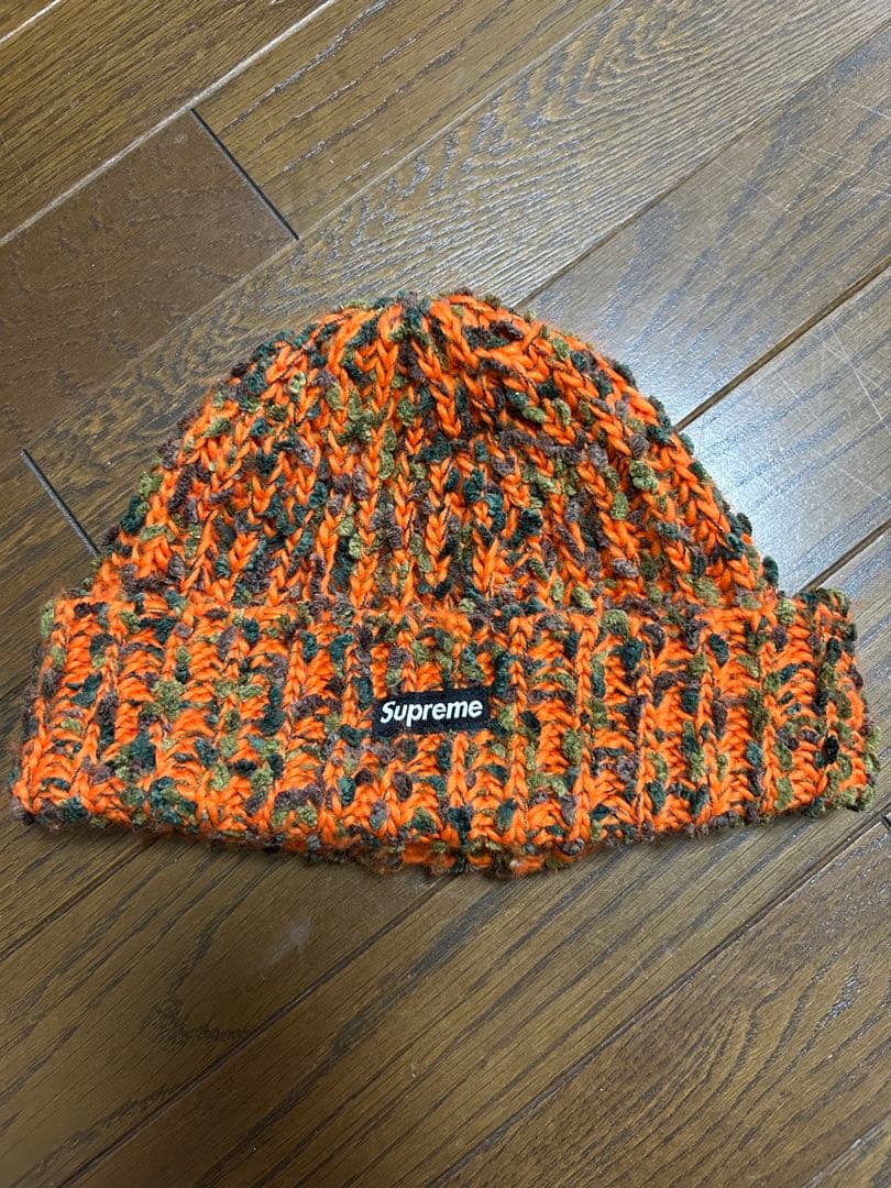Supreme Chenille Beanie Orange ビーニー　橙色