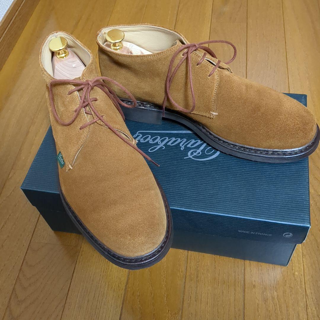 極美品ボーイズマーケット別注パラブーツParaboot/ゲルニー/金茶スエード