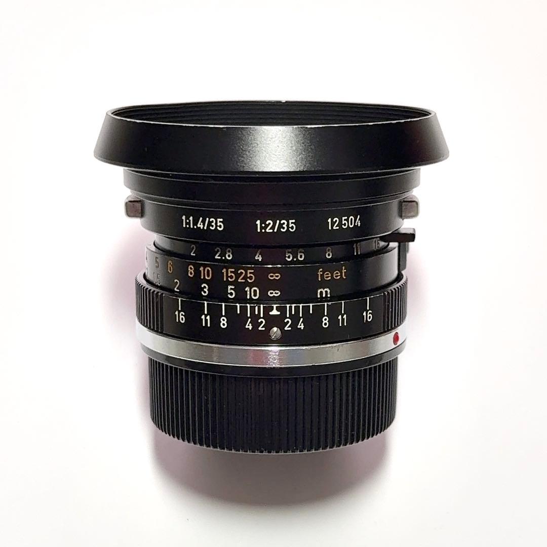 【希少】ツノ付き ズミクロン35mm F2【６枚玉】ドイツ製12504フード付き